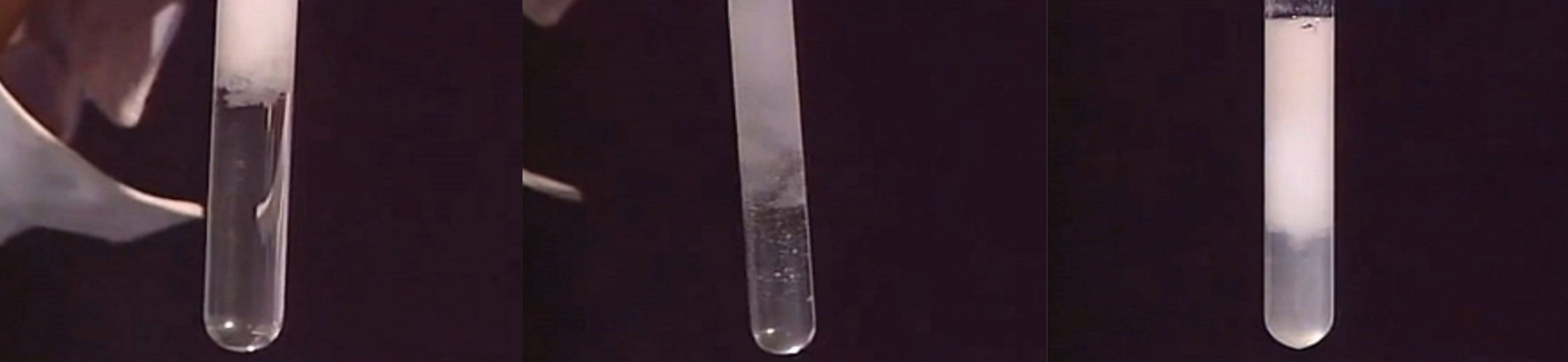 向NaOH溶液里滴加AlCl3溶液至過量,開始無沉淀，過一會兒產生白色沉淀且不溶解